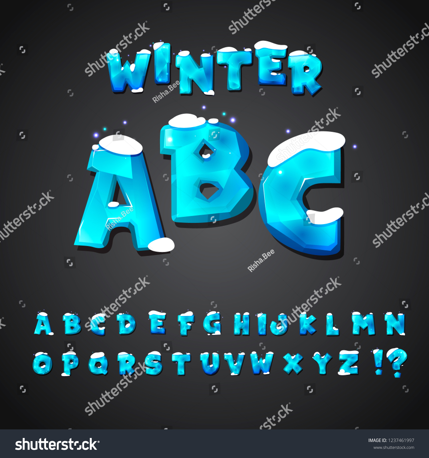 Cartoon Alphabet Set Creative Comic Font Stock Vector Royalty Free 1237461997