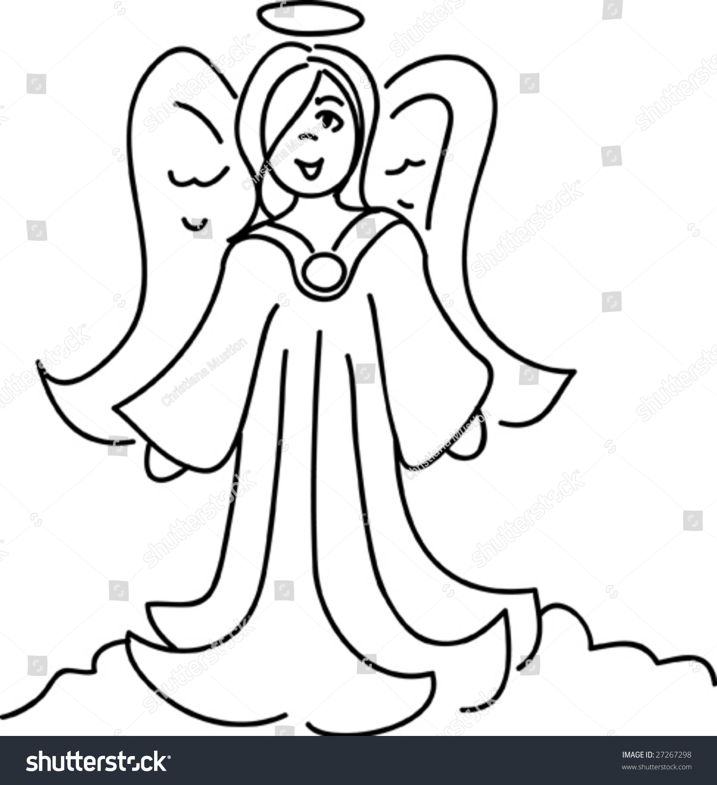 Cartoon Angel Stock Vector 27267298 - Shutterstock