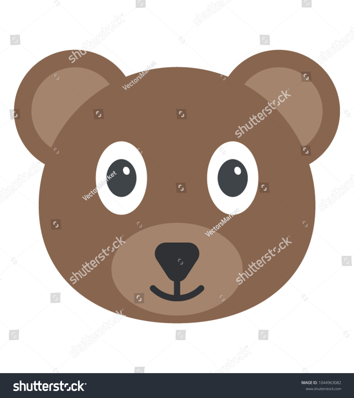 cute teddy bear face