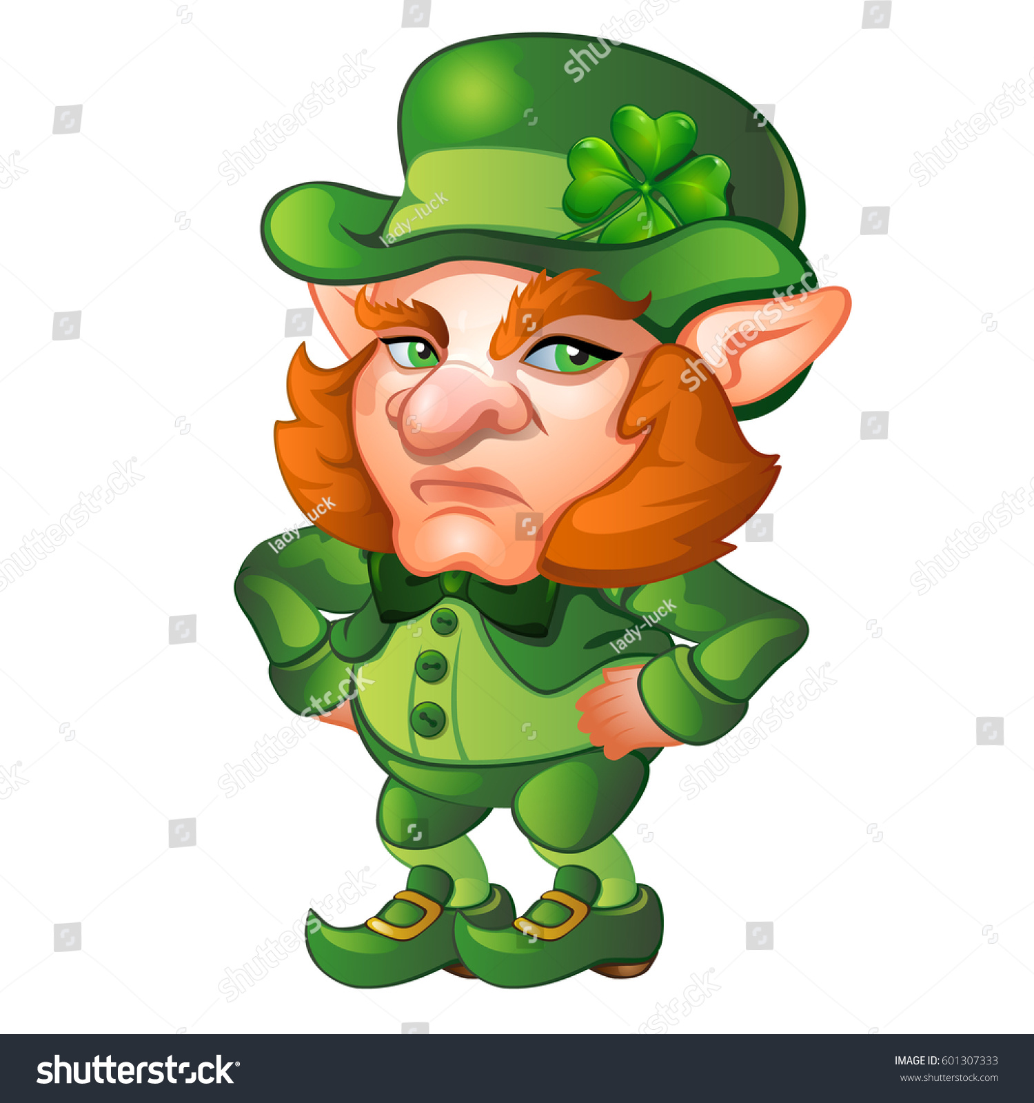 Uncategorized Animated Leprechaun cartoon animated old men leprechaun isolated stock vector on white background saint patricks day character with
