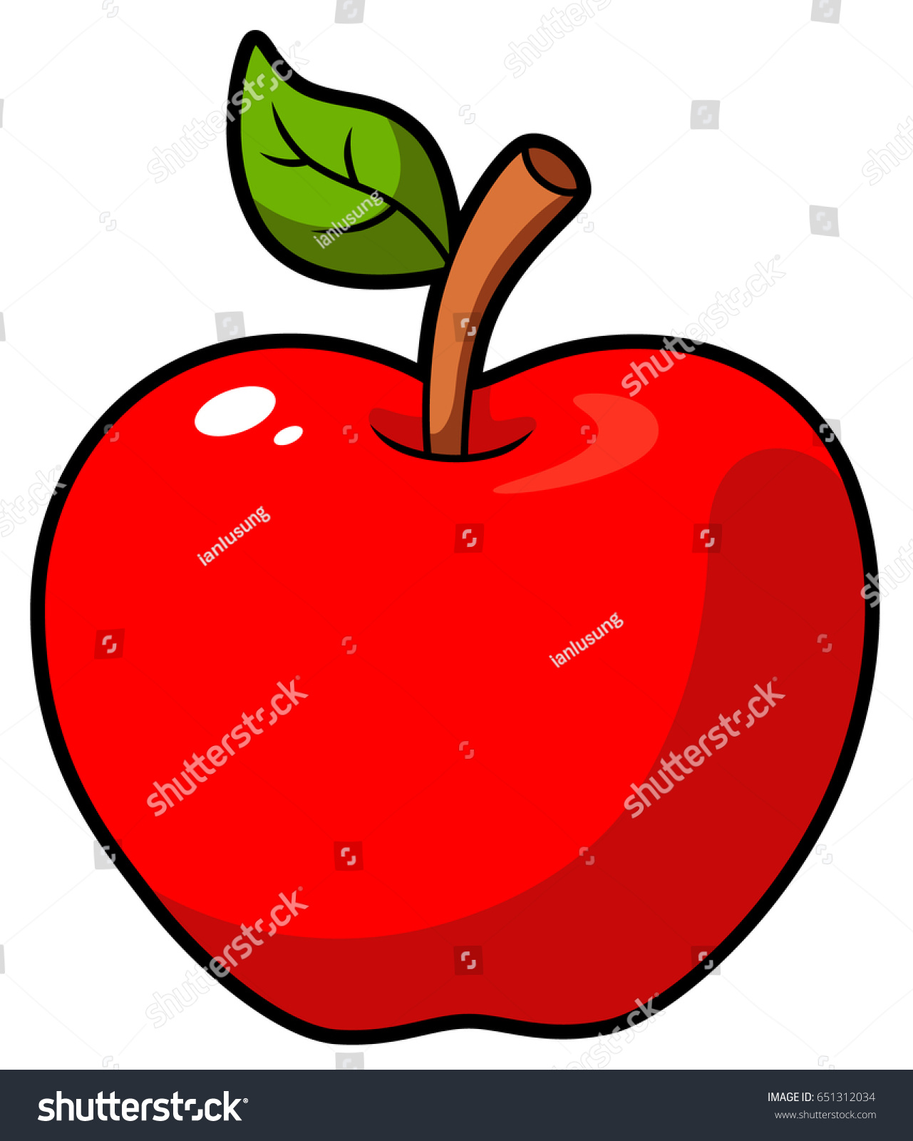 Cartoon Apfel