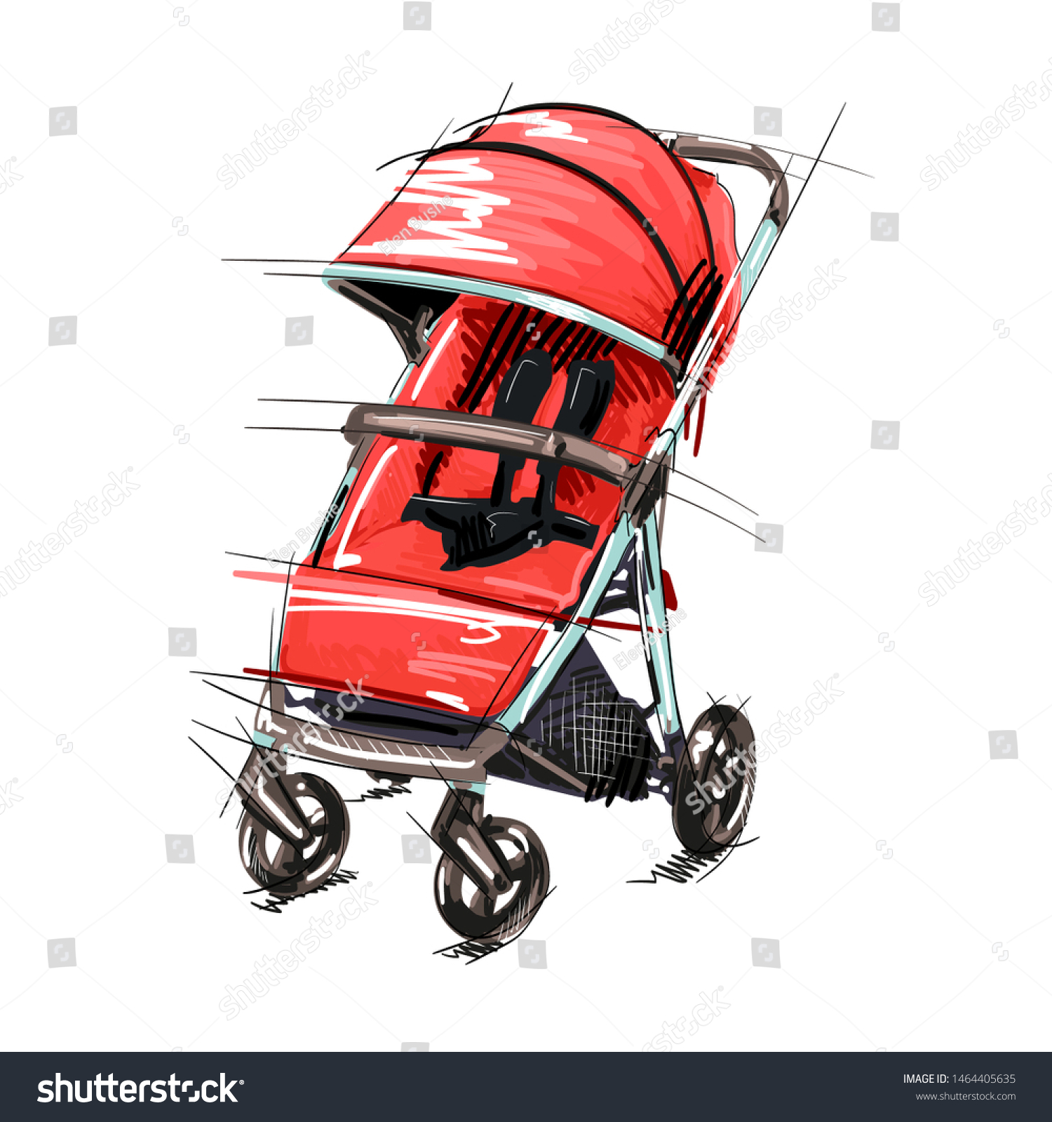 rickshaw baby stroller