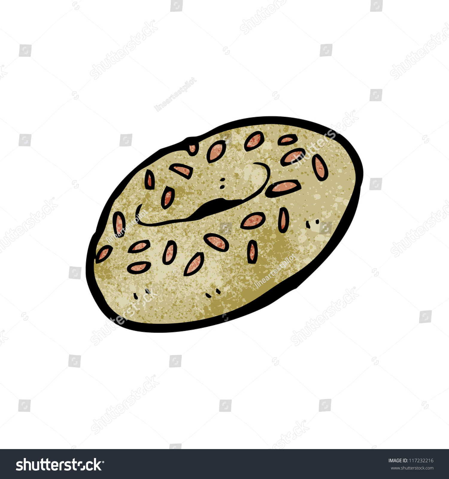 Cartoon Bagel Stock Vector (Royalty Free) 117232216 - Shutterstock