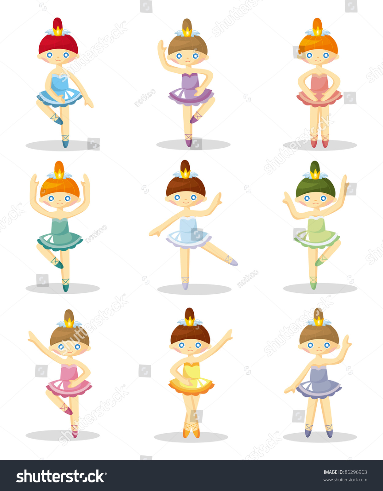 Cartoon Ballet Icon Stock Vector Illustration 86296963 : Shutterstock