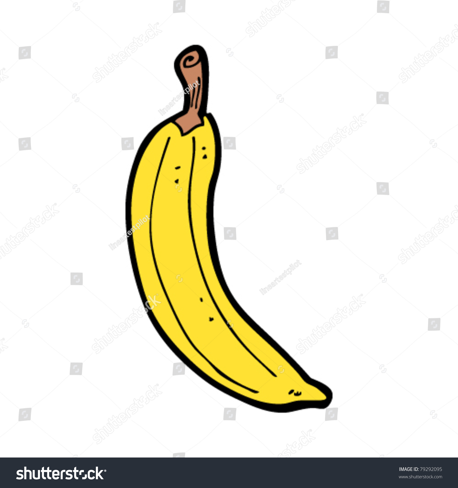 Cartoon Banana Stock Vector 79292095 Shutterstock