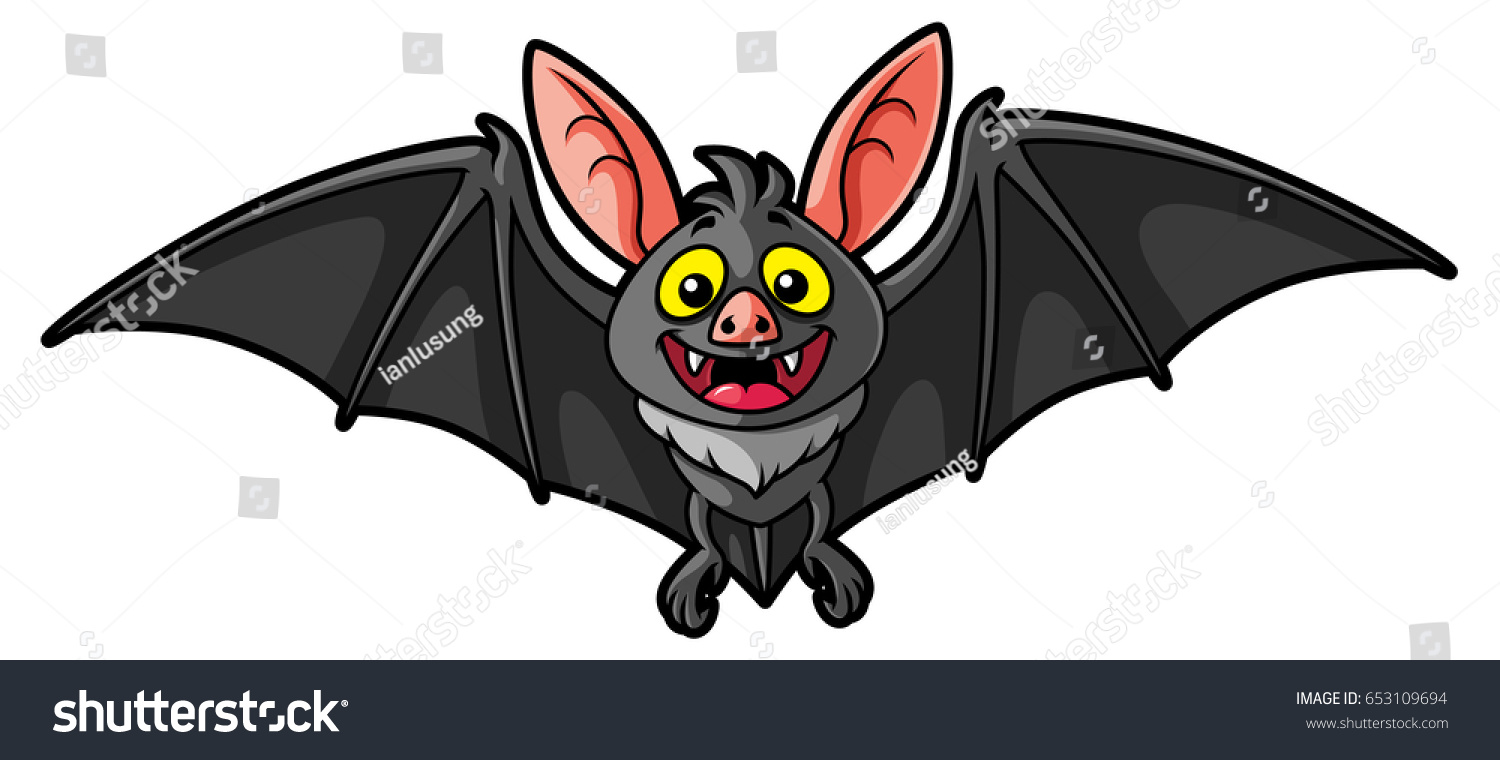 Cartoon Bat Stock Vector 653109694 - Shutterstock