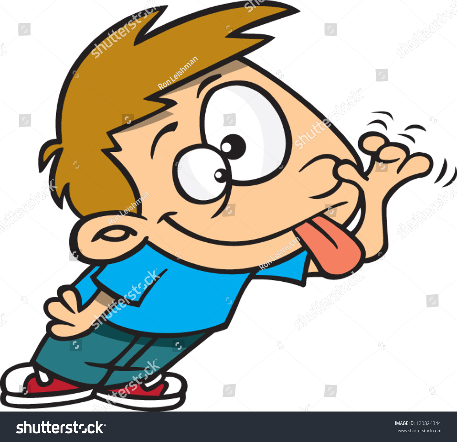 Kids Making Funny Faces Clip Art