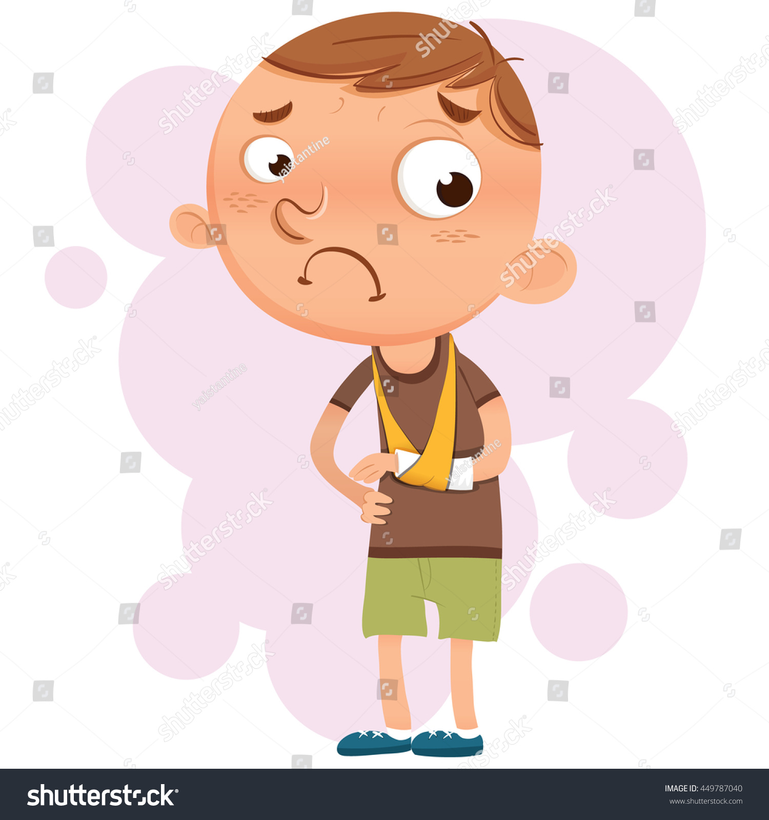 Arm hurts cartoon Images, Stock Photos & Vectors Shutterstock