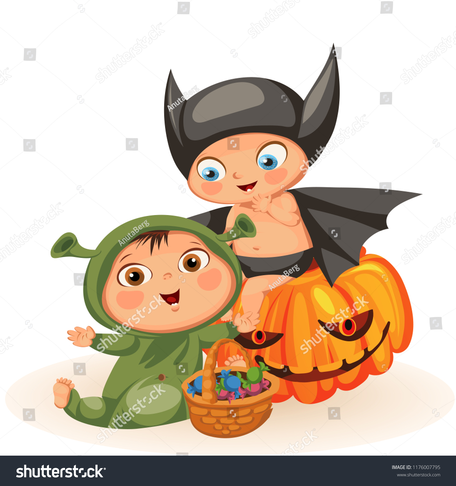 SVG of Cartoon boys in mystery costumes flat poster svg