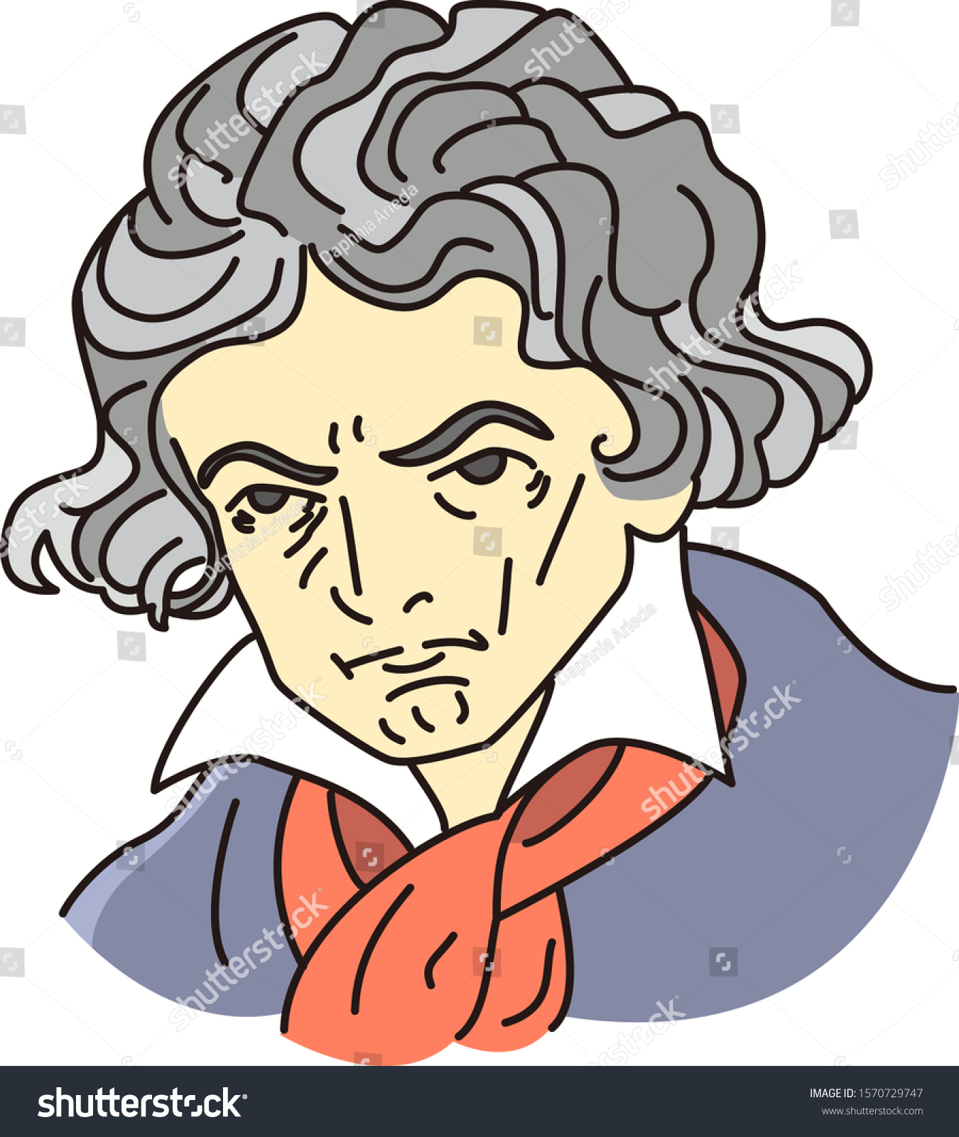 35+ Beethoven Cartoon Drawing : Caricature Of Composer Ludwig Van