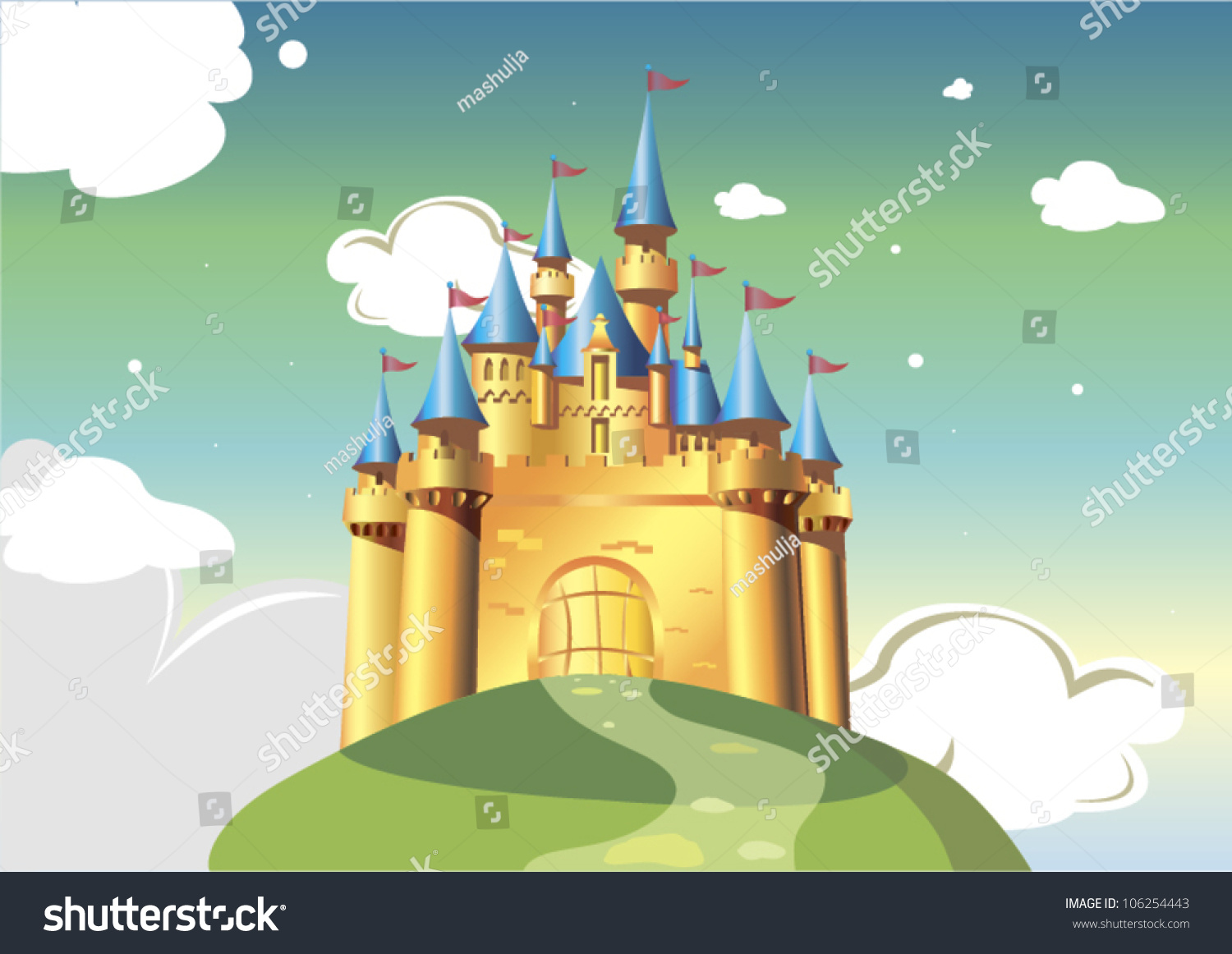 cartoon castle vector illustration cartoon bright stock vector cartoon castle vector illustration cartoon bright stock vector