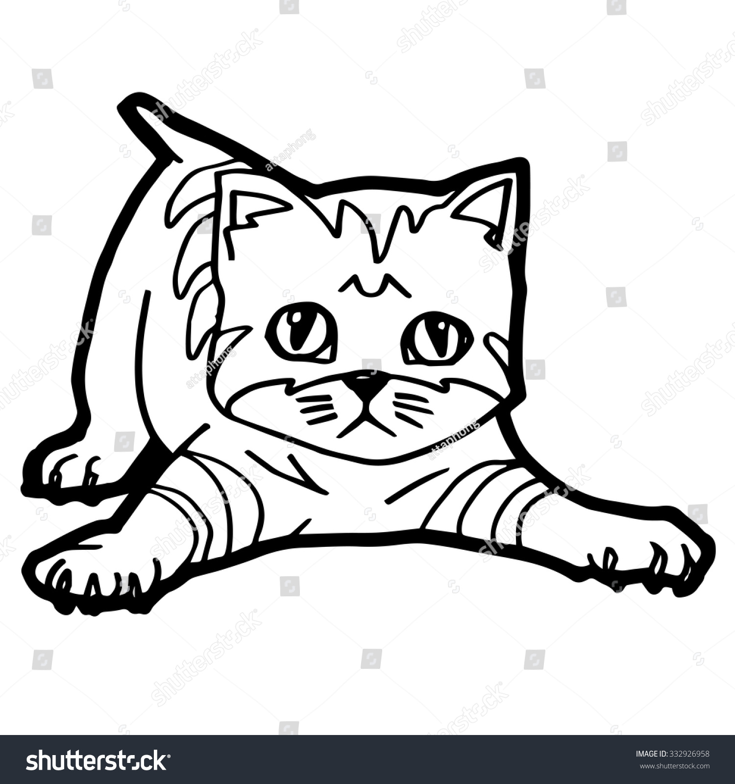 97 Coloring Pages Of Cartoon Cat  Latest Free