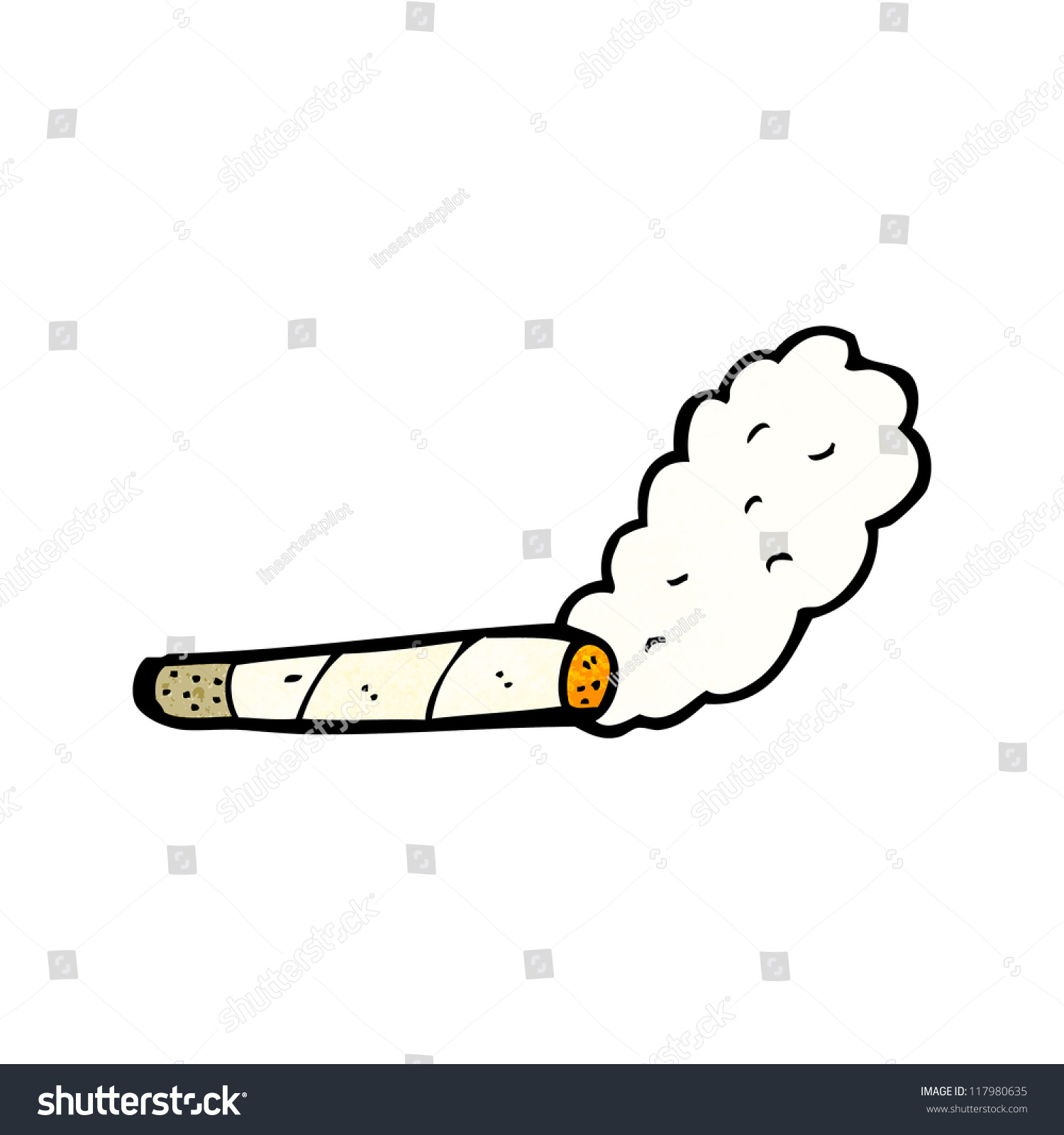 Cartoon Cigarette Stock Vector (Royalty Free) 117980635 | Shutterstock