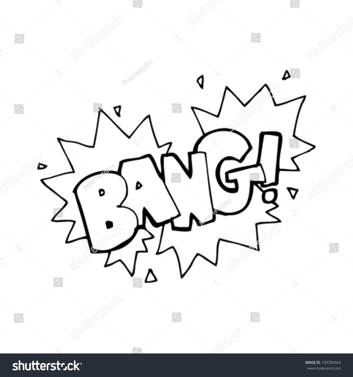 Cartoon Comic Book Explosion Sign Stock Vector Illustration 103785443 ...