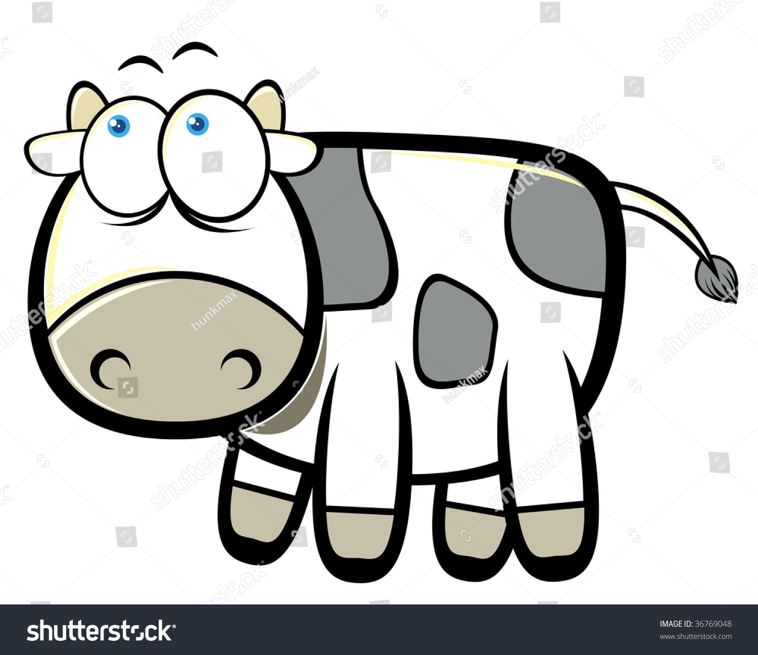 Cartoon Cow Stock Vector 36769048 - Shutterstock