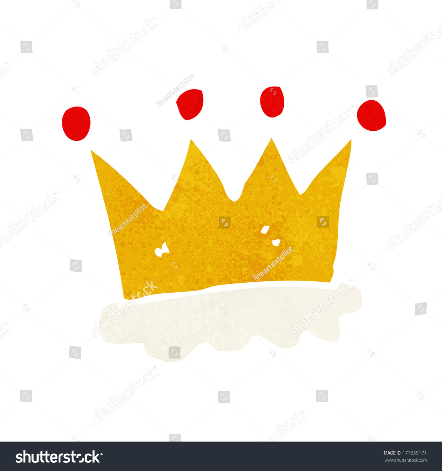 Cartoon Crown Symbol Stock Vector (Royalty Free) 177359171 | Shutterstock