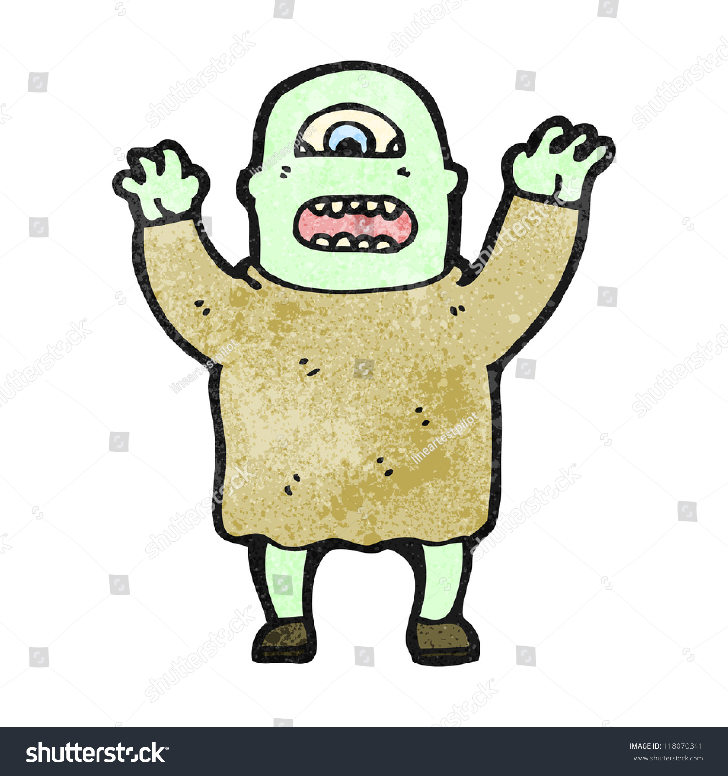 Cartoon Cyclops Stock Vector 118070341 - Shutterstock