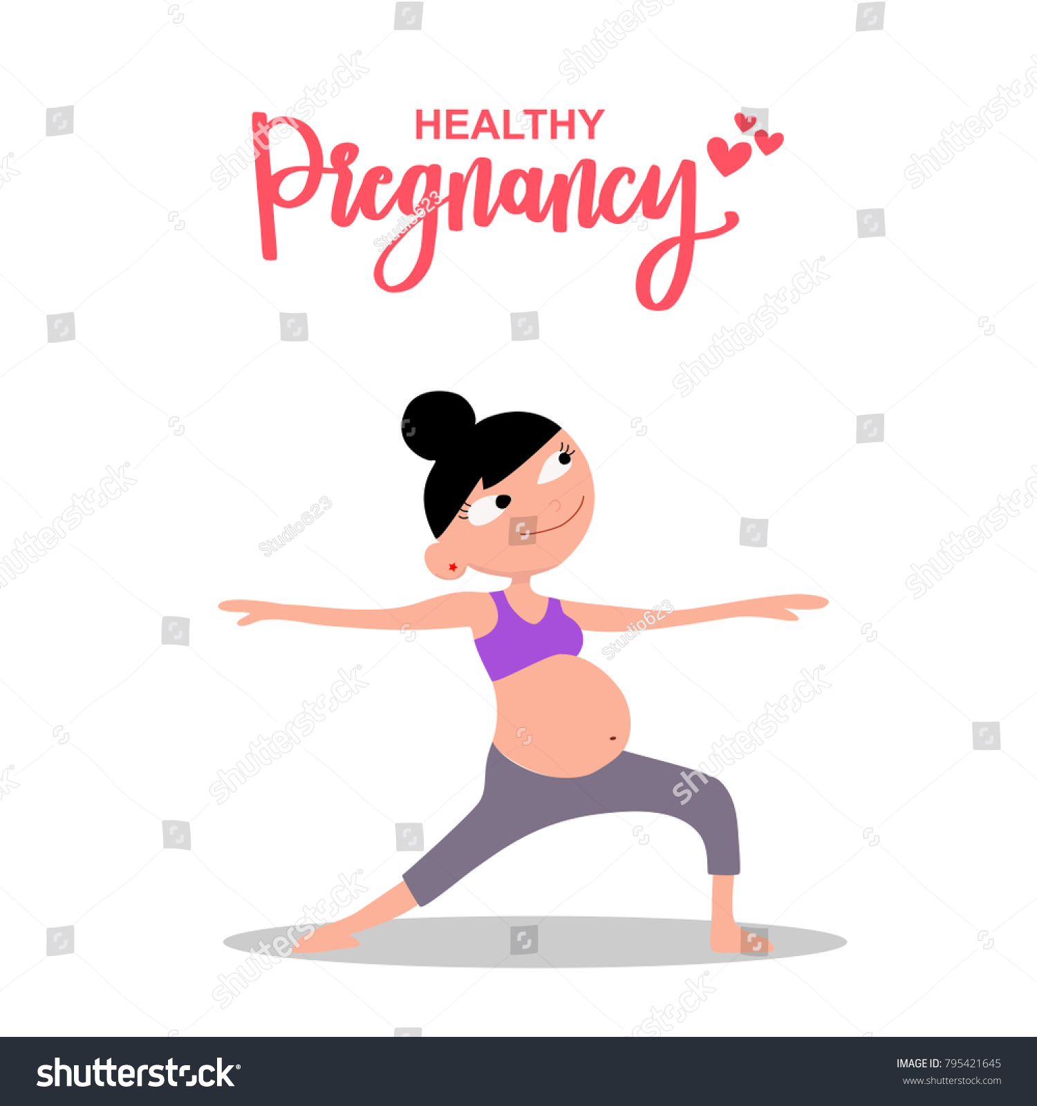 Cartoon Design Lifestyle Pregnancy Mom Do Stock Vector Royalty Free