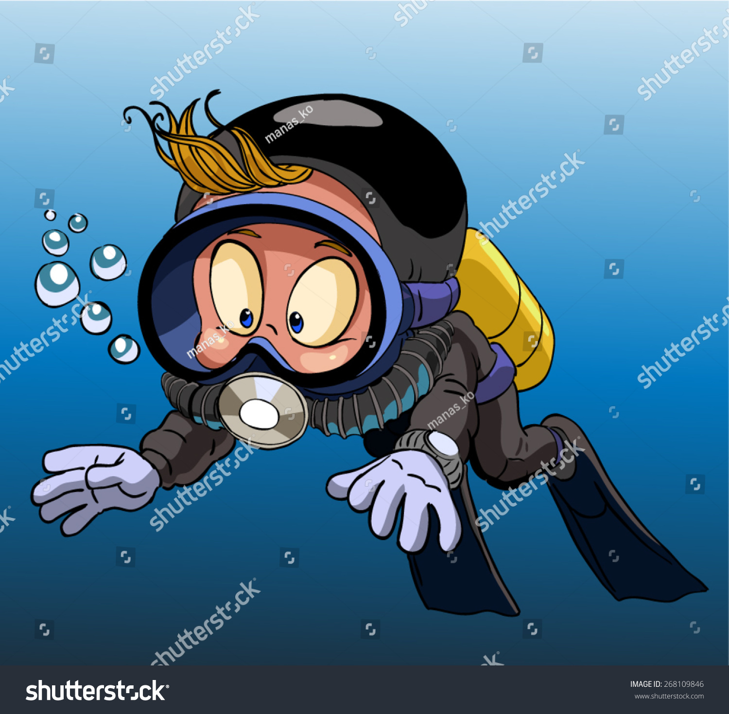 deep sea diver clipart free - photo #49