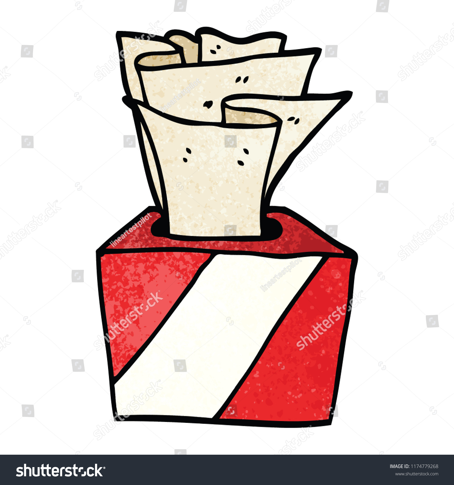 Cartoon Doodle Box Tissues Stock Vector Royalty Free 1174779268 Shutterstock 4119