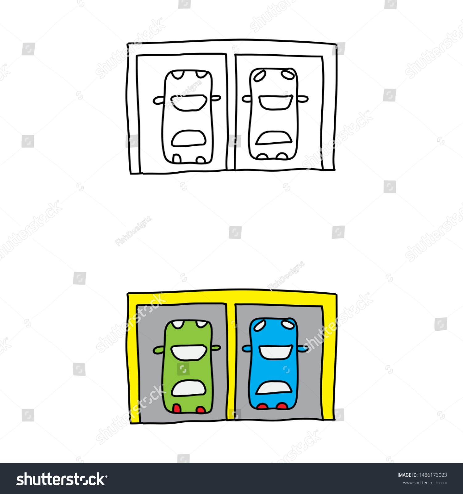 Parking lot drawing Images, Stock Photos & Vectors Shutterstock