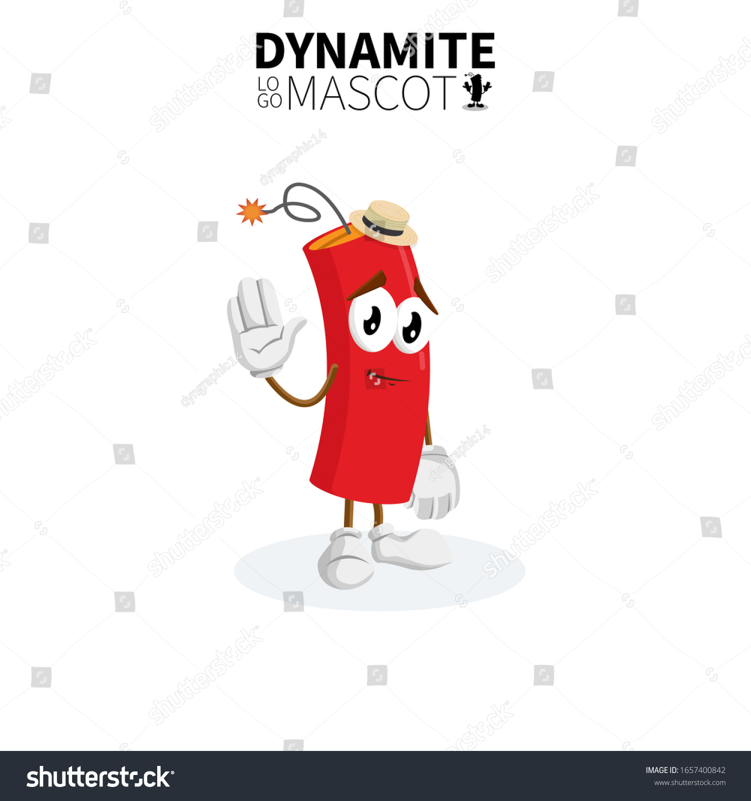 かわいい赤いダイナマイトキャラクターキャラクターのベクターイラスト 漫画のダイナマイトマスコット のベクター画像素材 ロイヤリティフリー