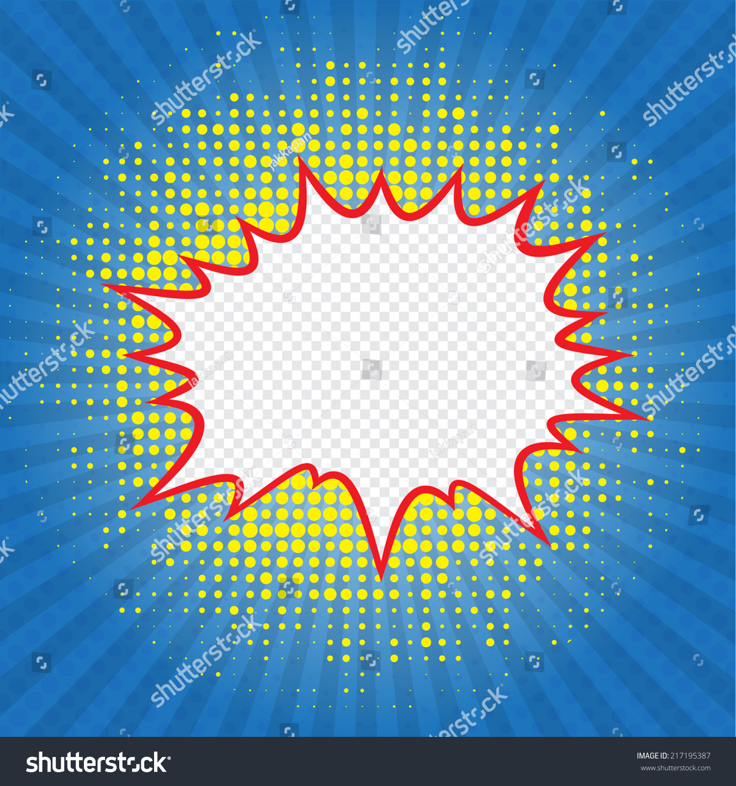 Cartoon, Explosion Comic Speech Bubble Stock Vector Illustration ...