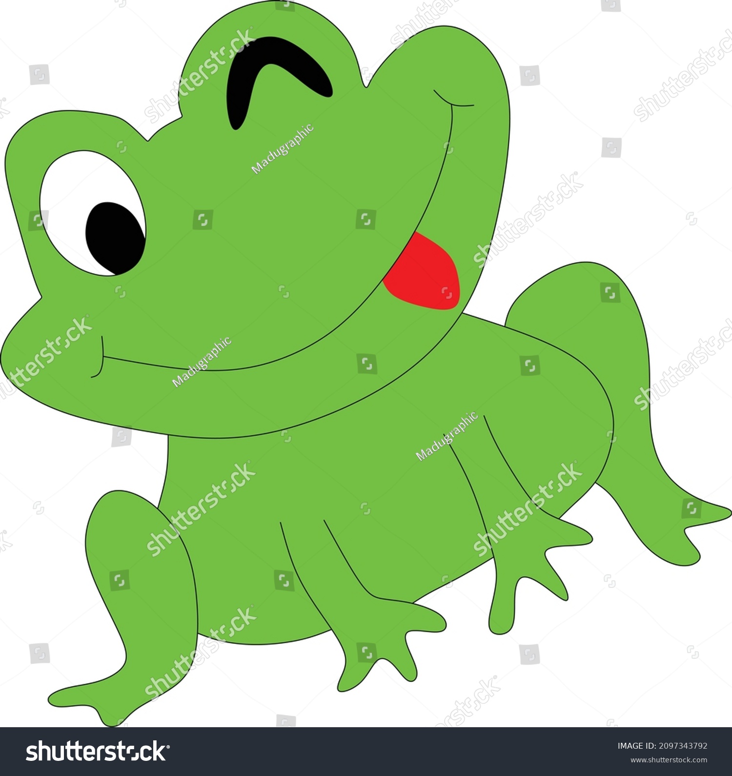 Frog draw Images, Stock Photos & Vectors | Shutterstock