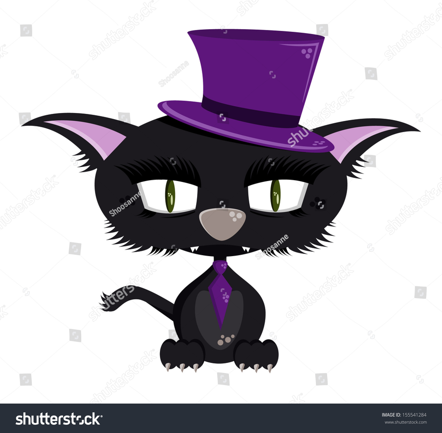 Cartoon what cat wears a purple hat Cartoon what cat wears a purple hat