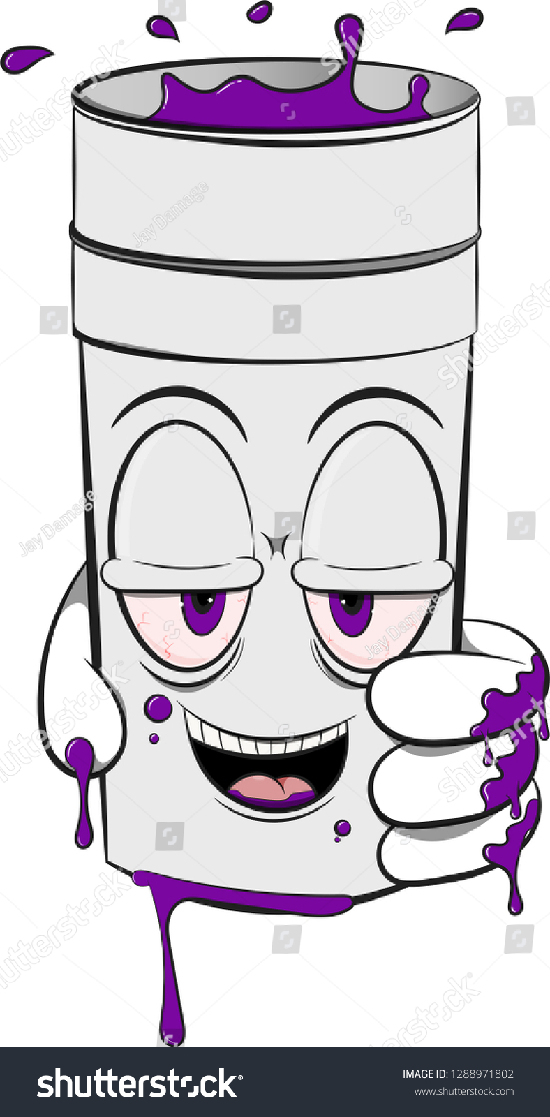 SVG of Cartoon Hand Holding Lean Double Cup svg