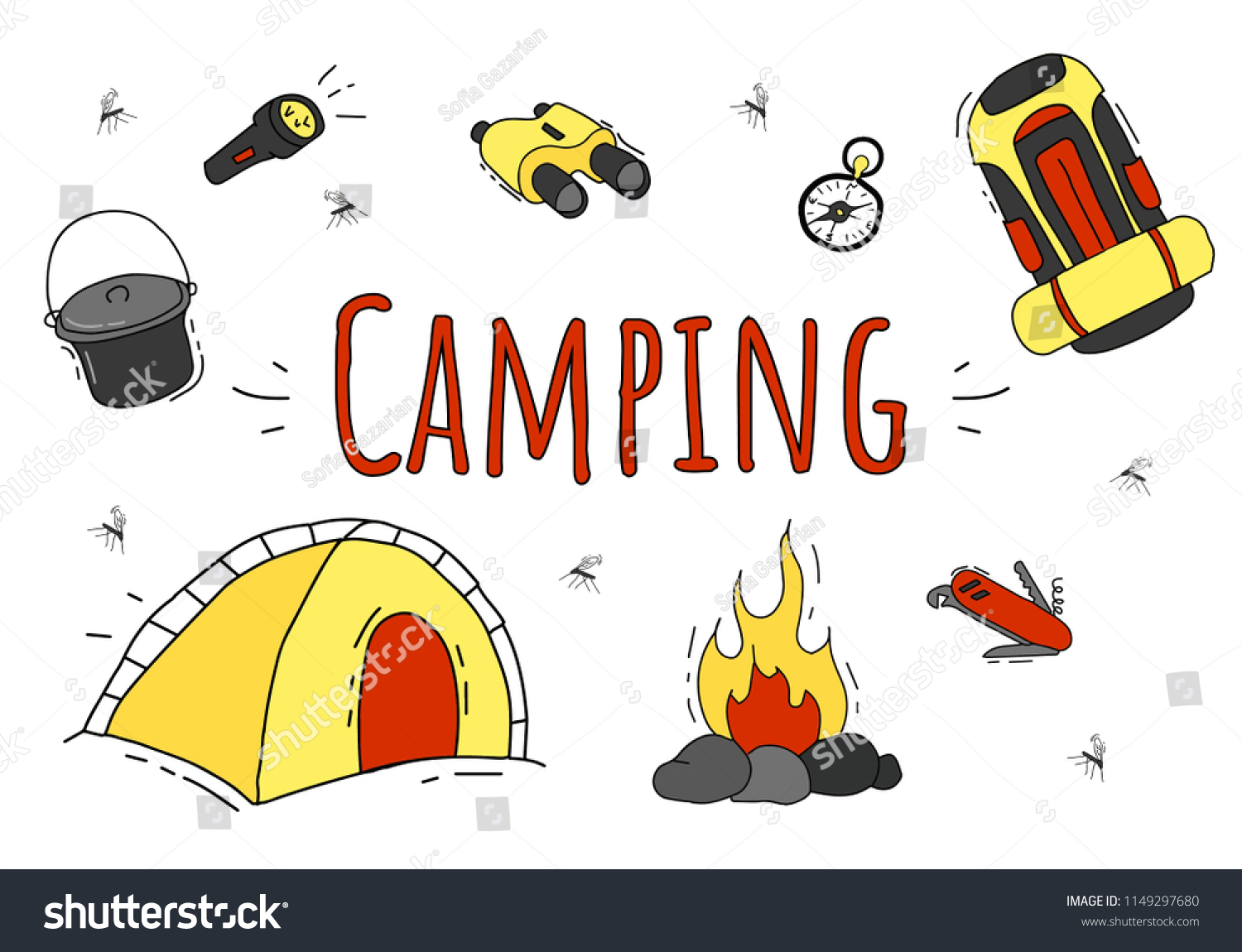 hiking and camping gear