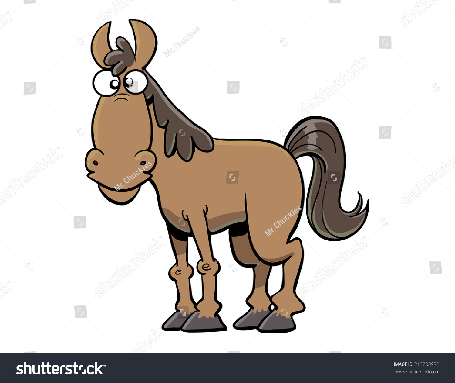 Cartoon Horse Stock Vector 213703972 - Shutterstock