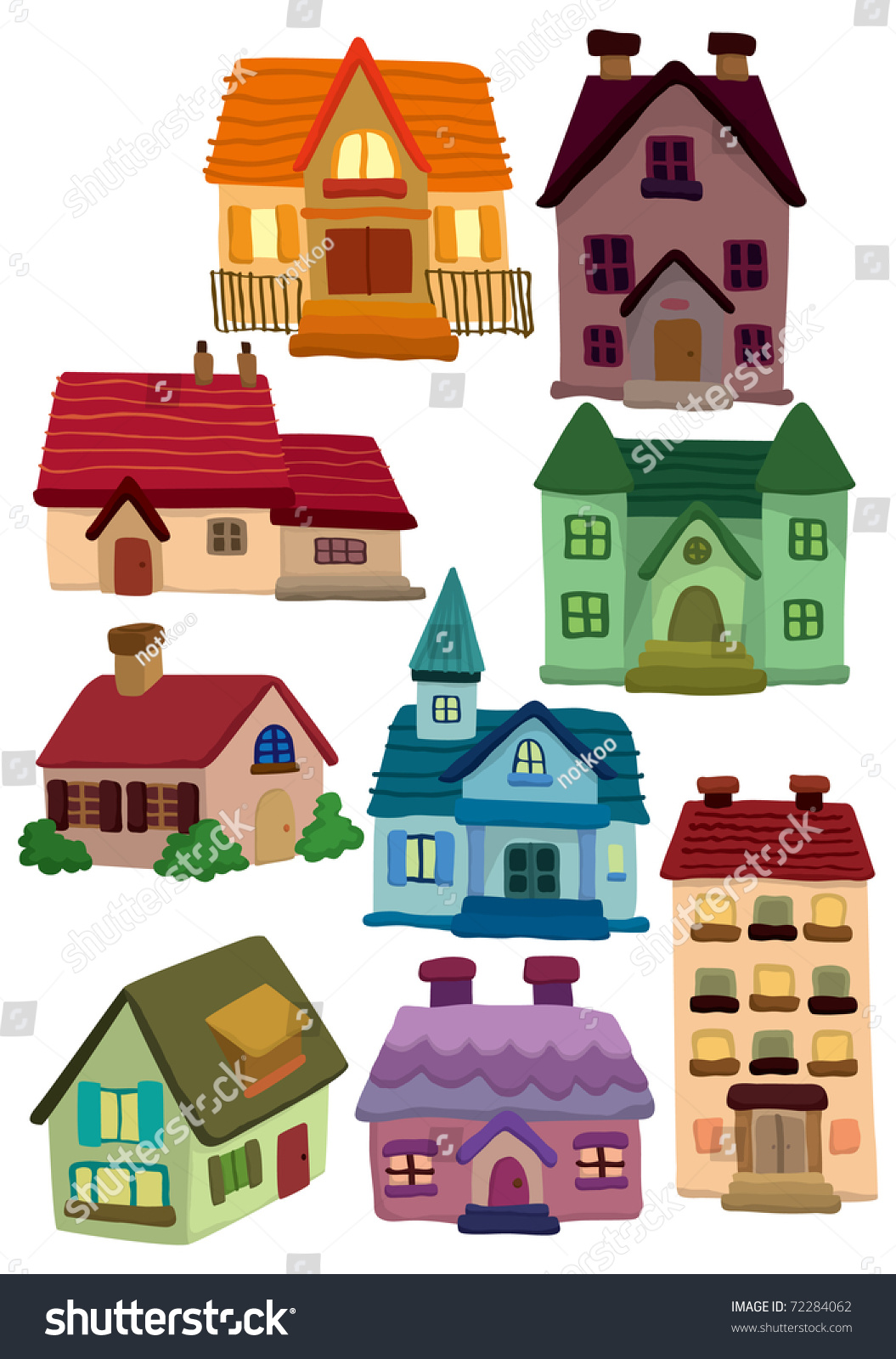 Cartoon House Icon Stock Vector (Royalty Free) 72284062 - Shutterstock