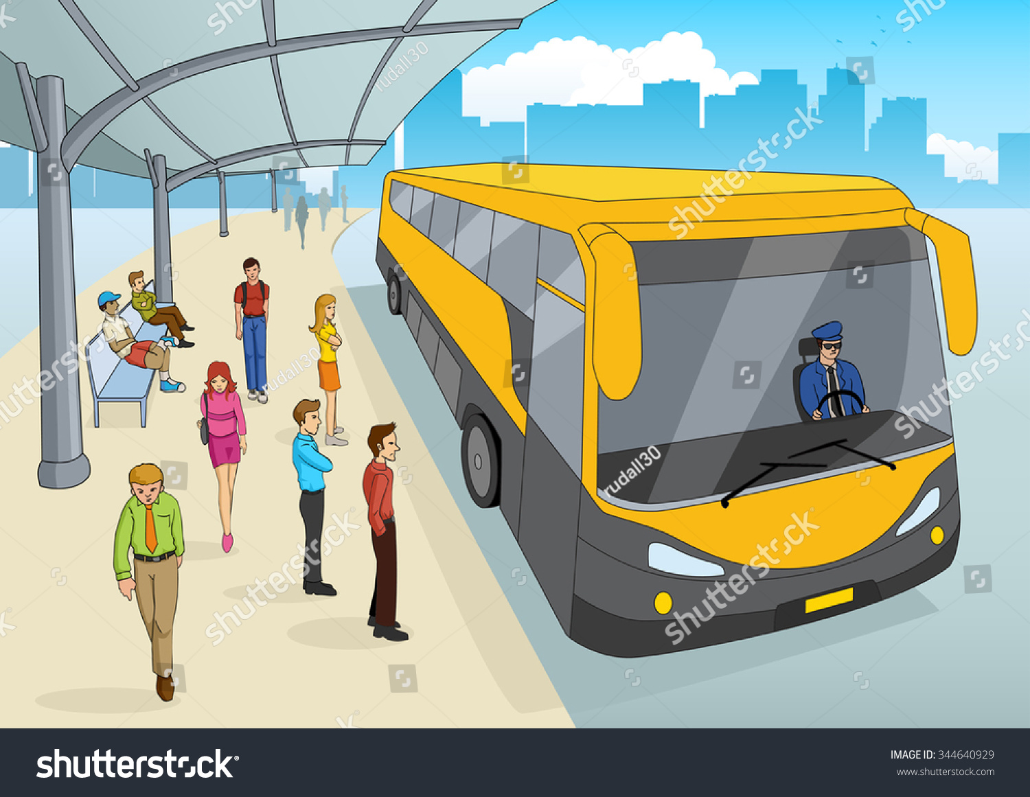 clipart bus station - photo #19