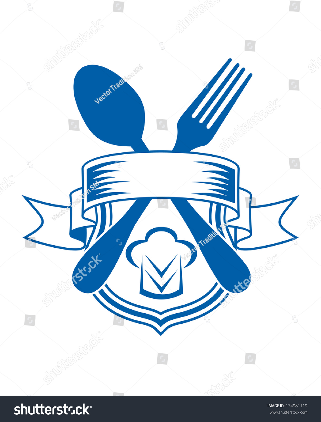 Cartoon Illustration Restaurant Caterers Emblem Logo Stock Vector Cartoon Illustration Restaurant Caterers Emblem Logo Stock Vector