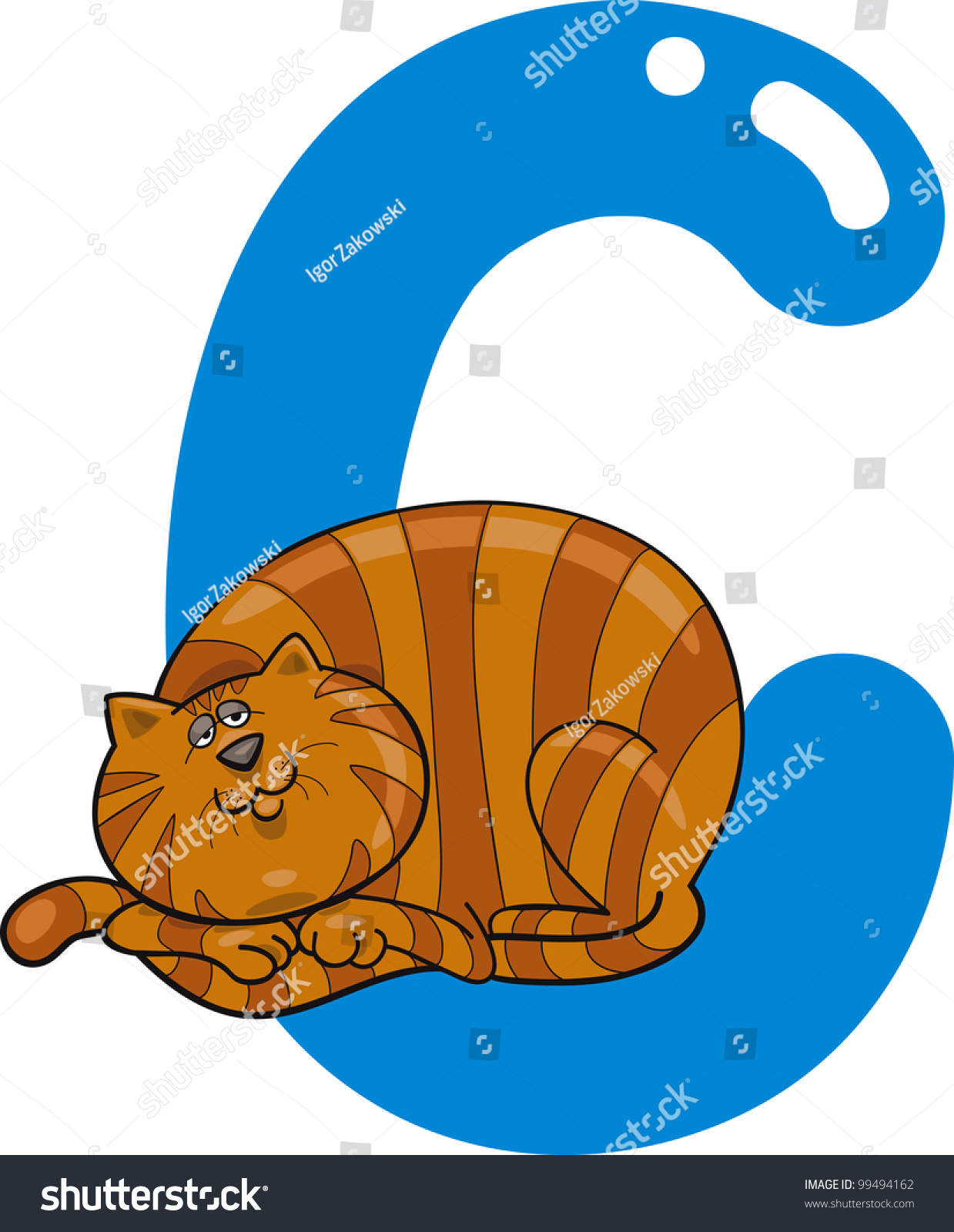 Cartoon Illustration Of C Letter For Cat - 99494162 : Shutterstock