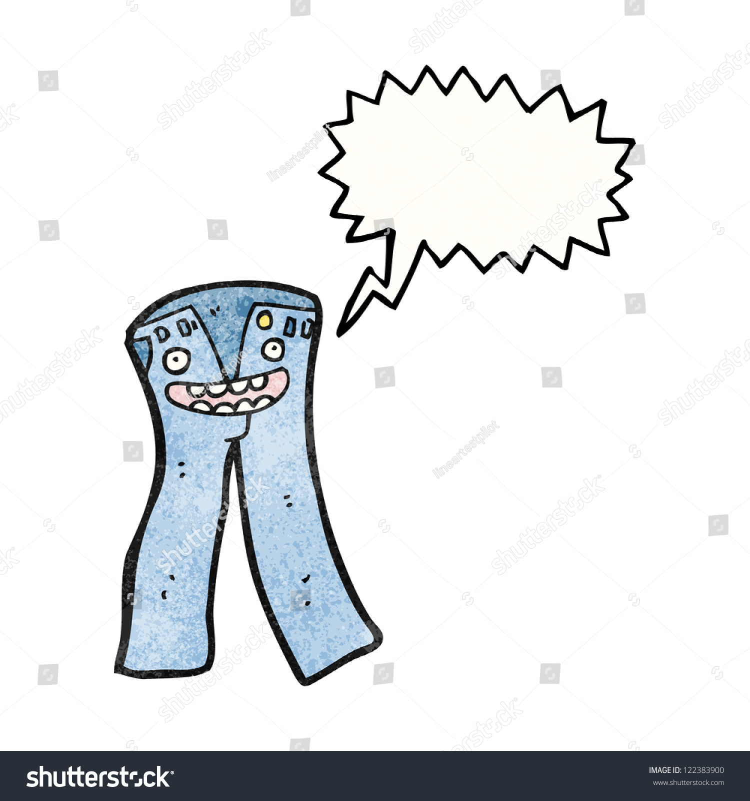 Cartoon Jeans Stock Vector 122383900 - Shutterstock