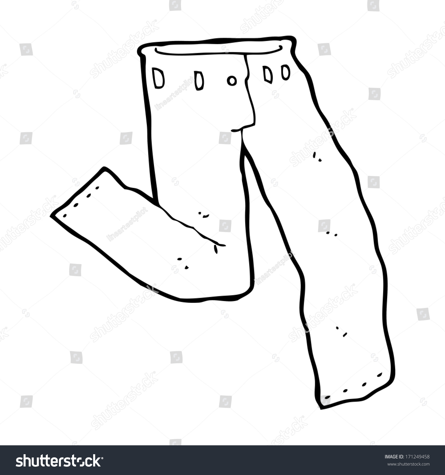 Cartoon Jeans Stock Vector Royalty Free 171249458 Shutterstock