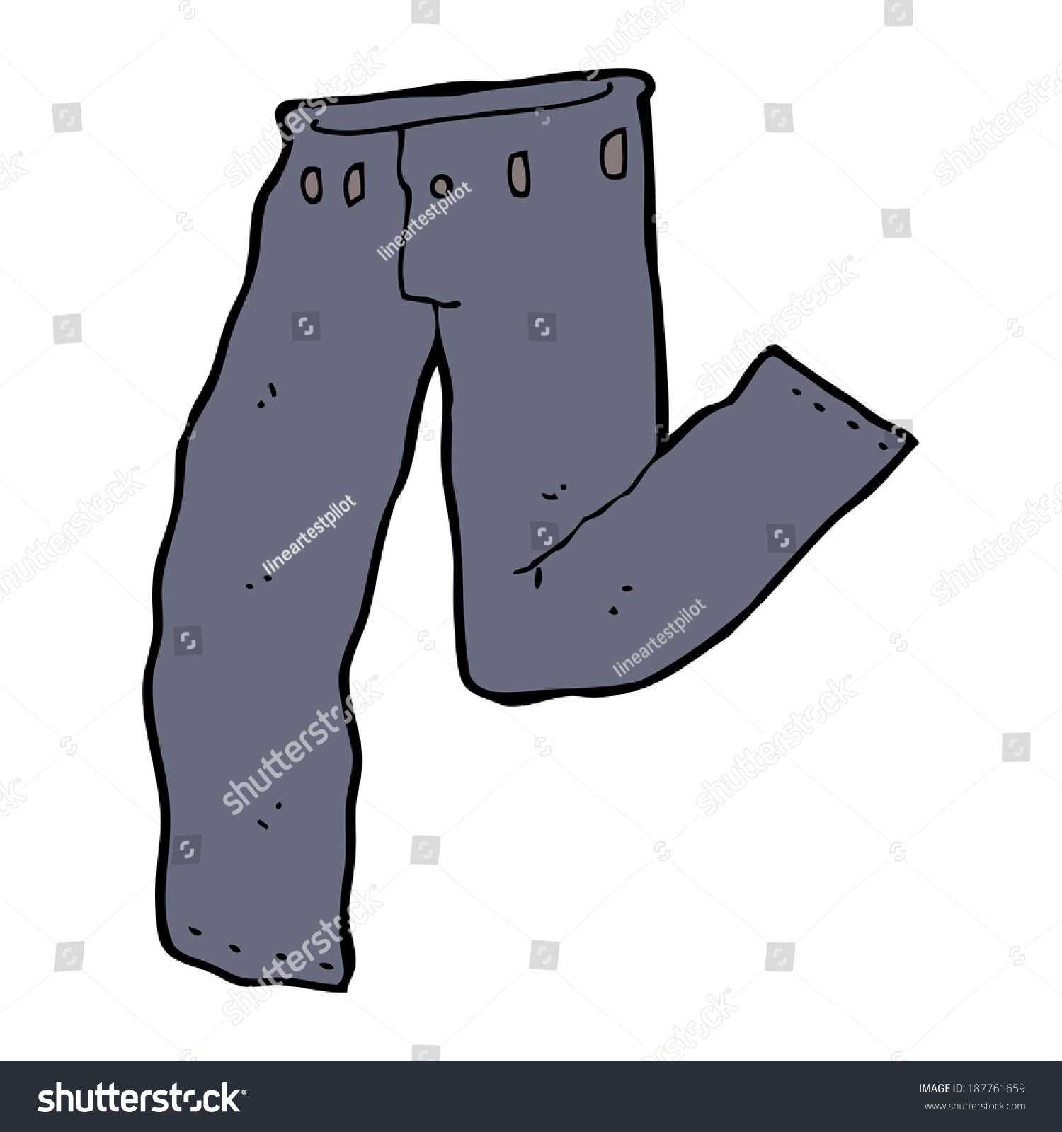 Cartoon Jeans Stock Vector Royalty Free 187761659 Shutterstock