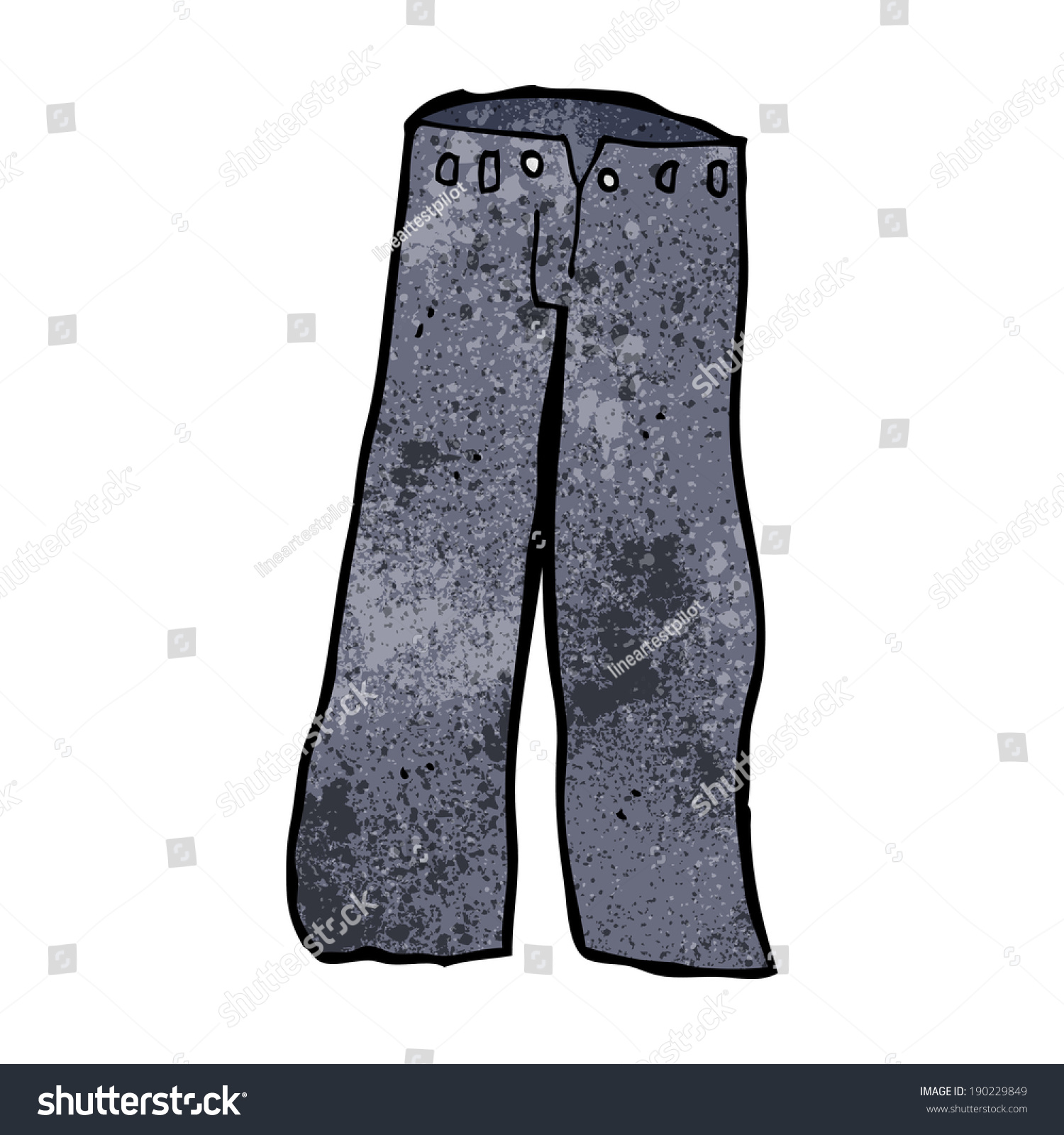 Cartoon Jeans Stock Vector Royalty Free 190229849 Shutterstock