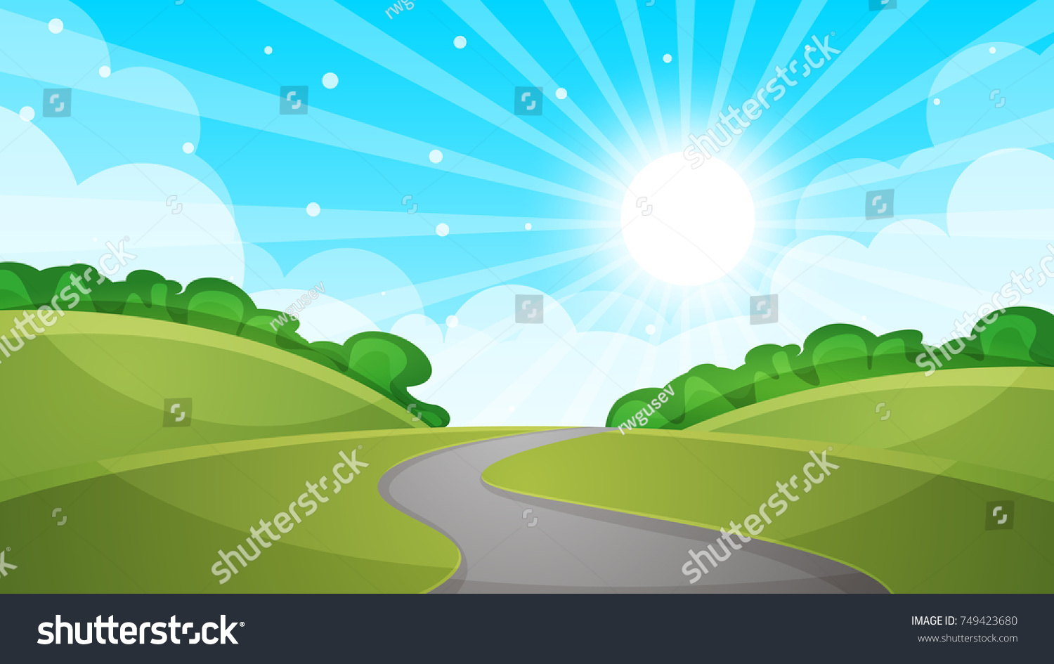 1,983 Winding road cartoon Images, Stock Photos & Vectors | Shutterstock
