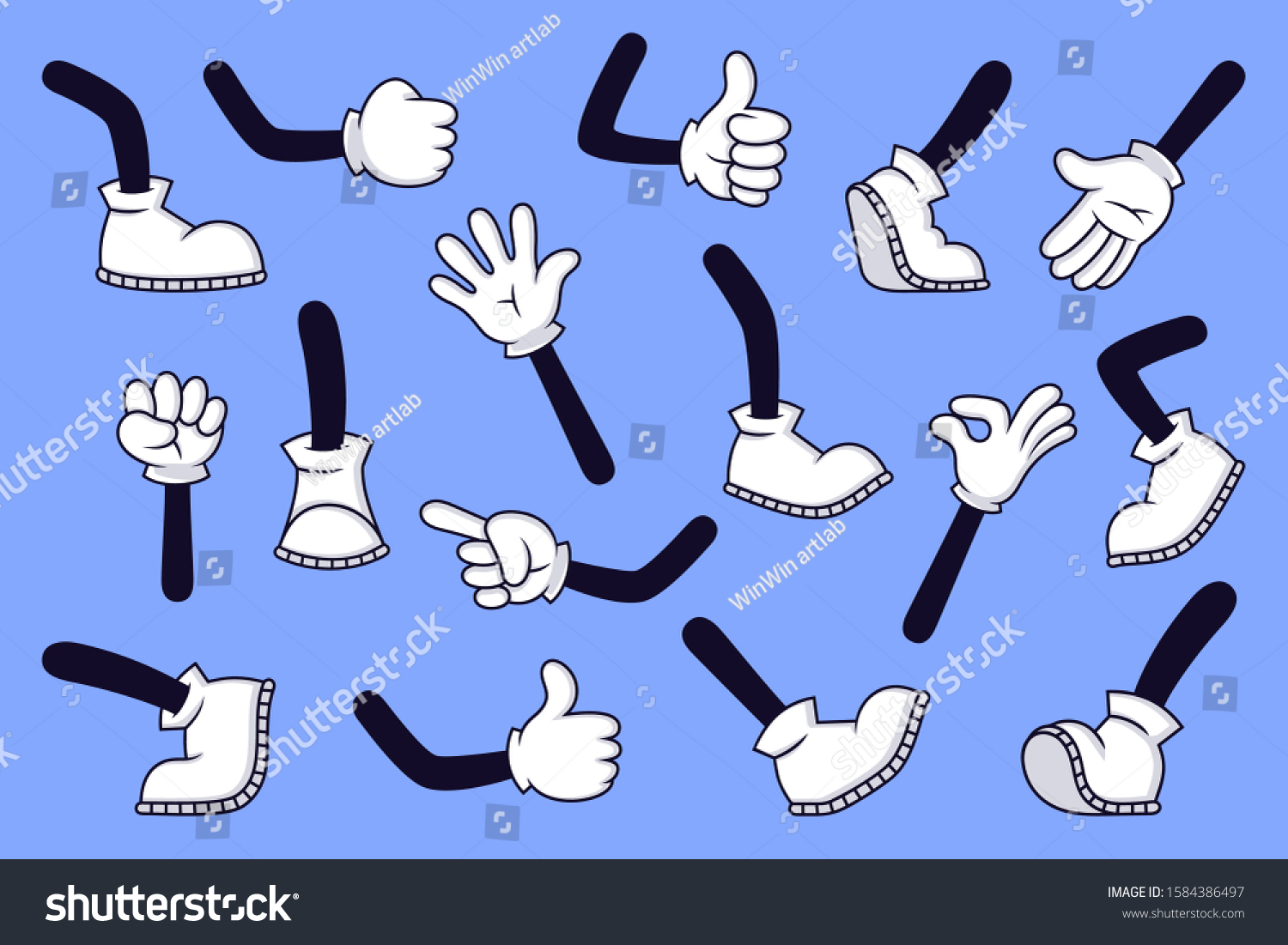 cartoon-legs-hands-comic-character-gloved