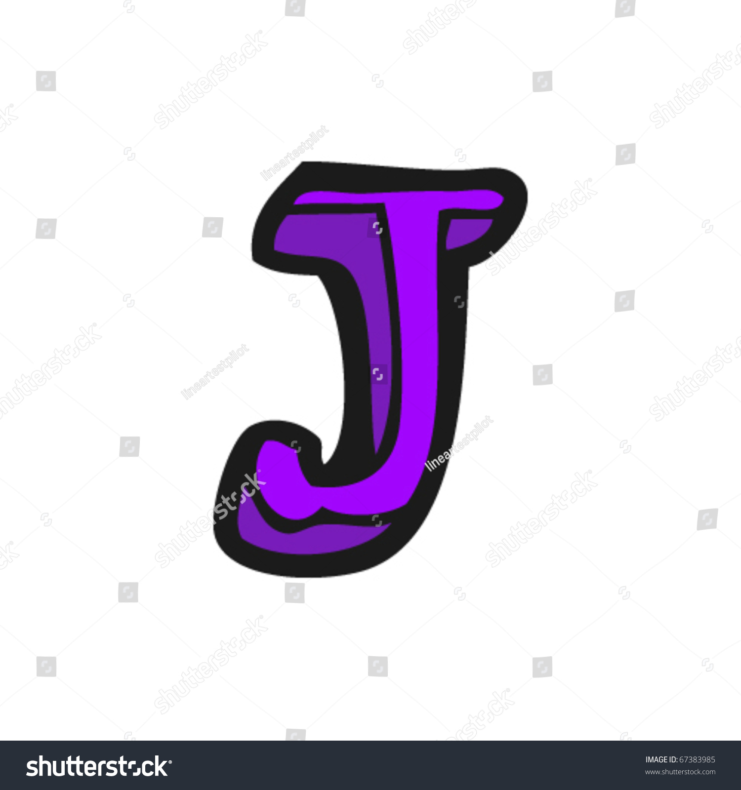 Cartoon Letter J Stock Vector 67383985 - Shutterstock