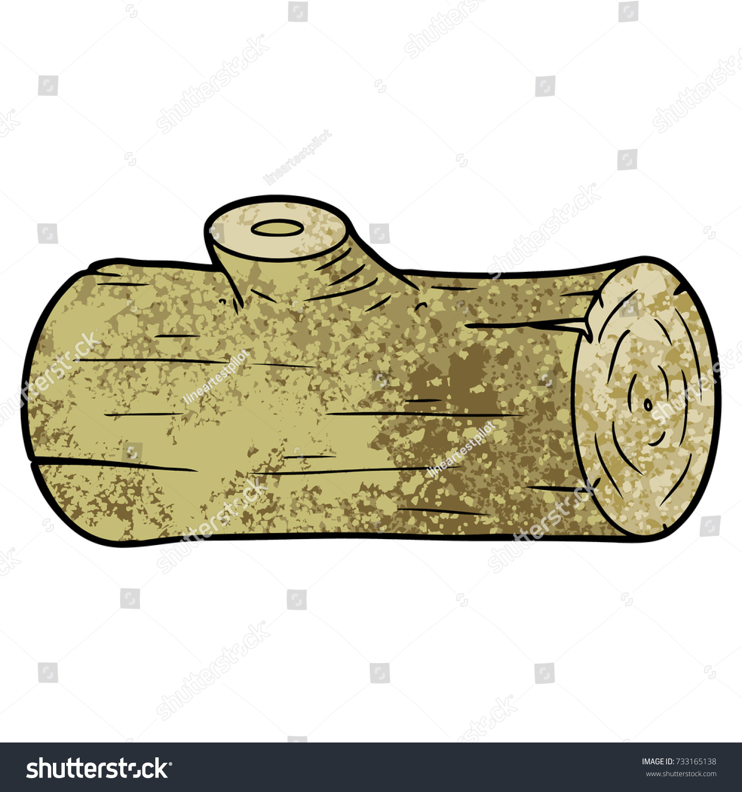 Cartoon Log Stock Vector (Royalty Free) 733165138 | Shutterstock