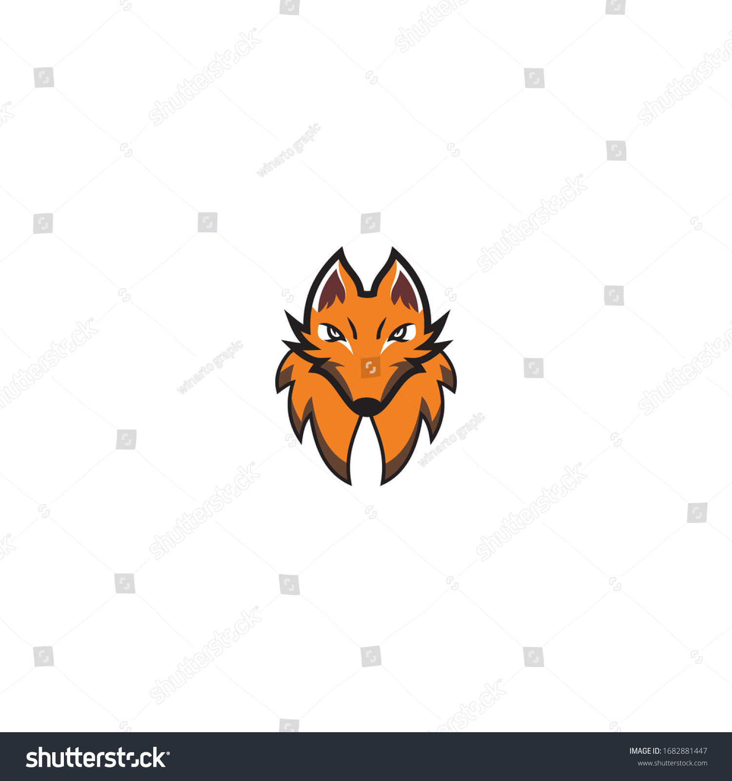 Cartoon Logo Design Mascot Vektor Emblem Stock Vector (Royalty Free ...