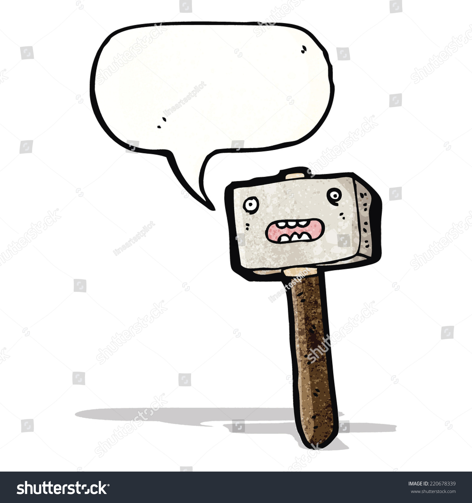 Cartoon Mallet Stock Vector Royalty Free 220678339