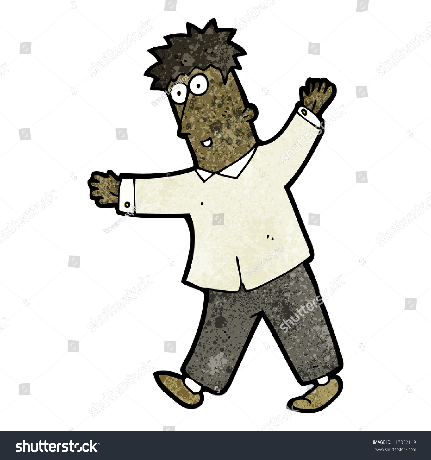 Cartoon Man Balancing Stock Vector (Royalty Free) 117032149 | Shutterstock