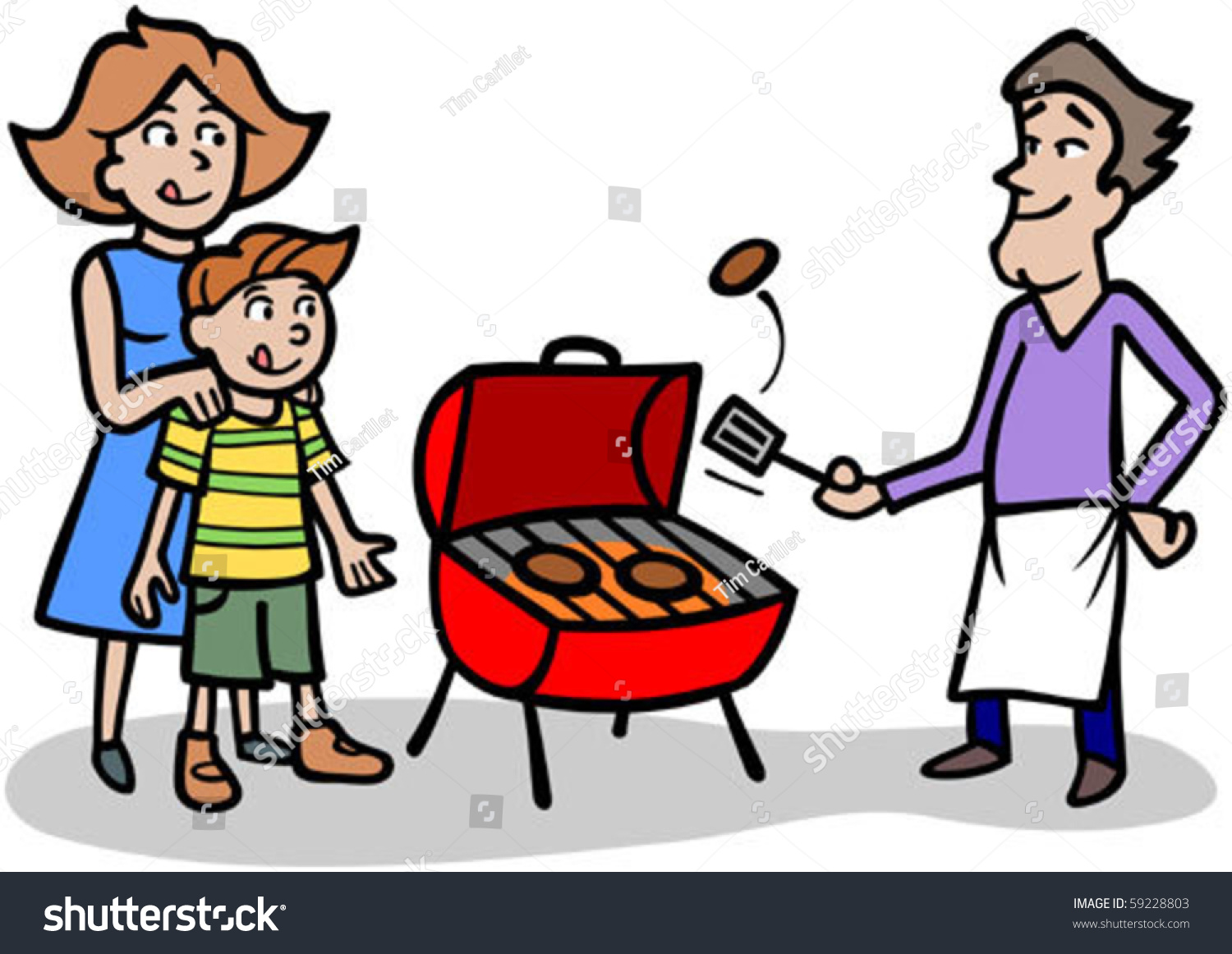 free clipart man grilling - photo #50