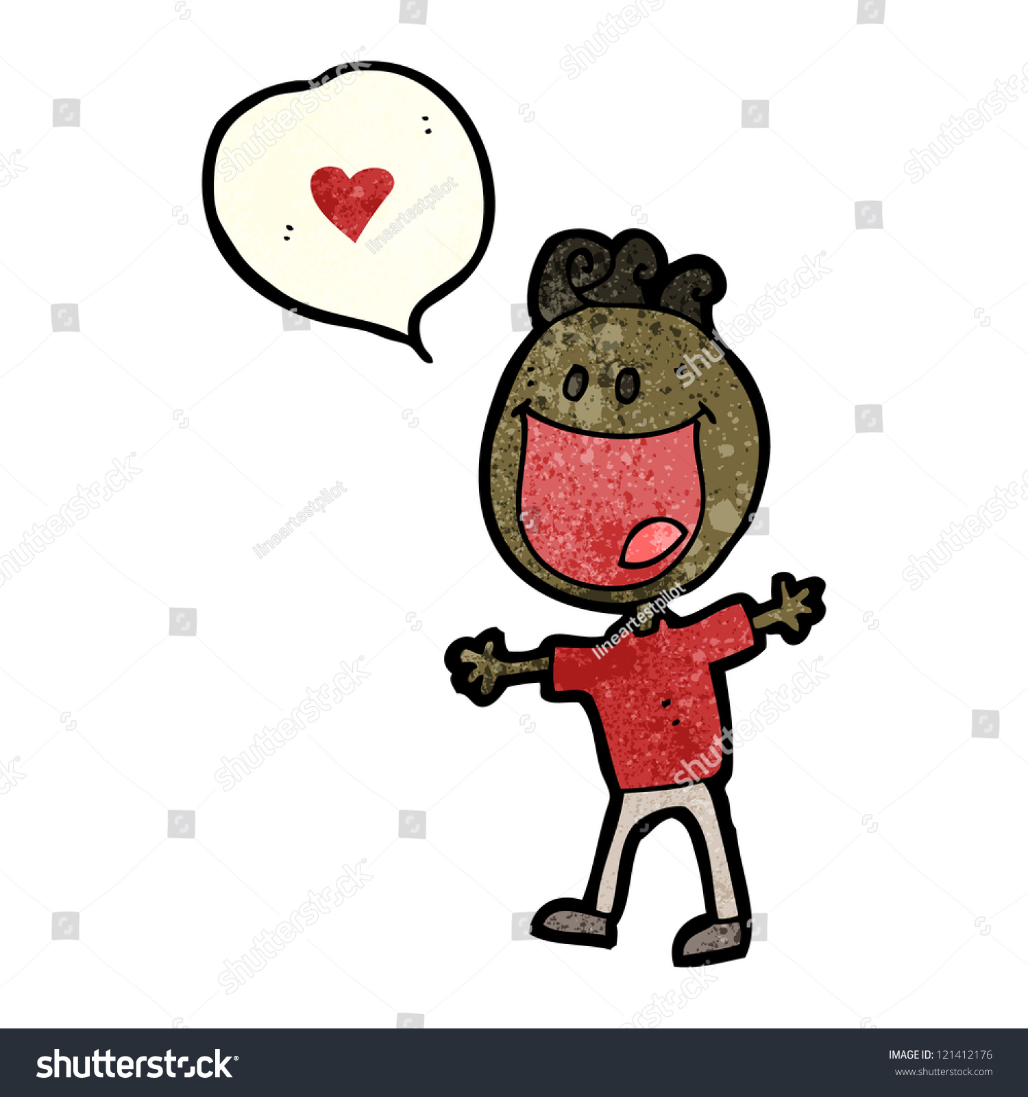 Cartoon Man Love Stock Vector (Royalty Free) 121412176 | Shutterstock