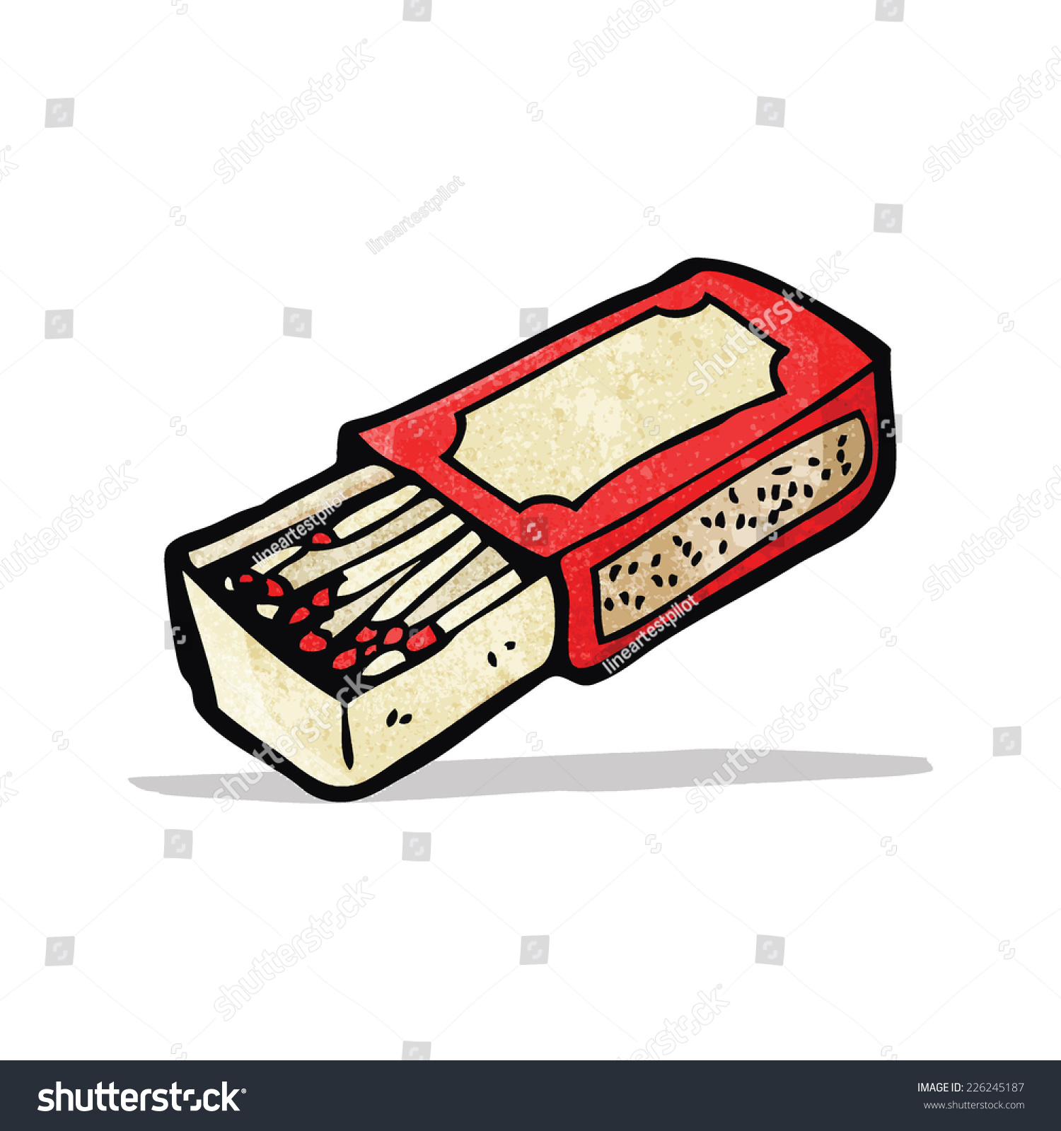 Cartoon Match Box Stock Vector (Royalty Free) 226245187